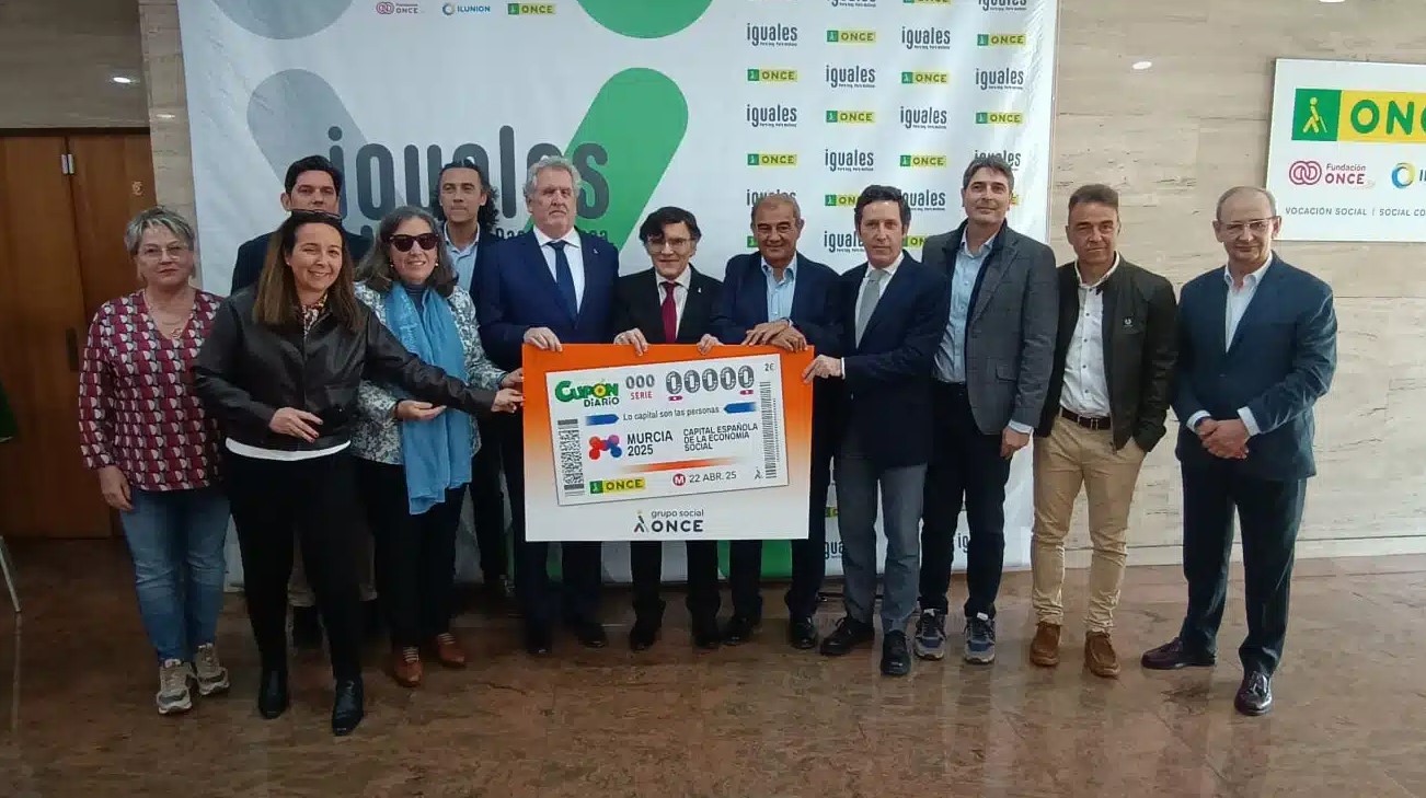 Murcia Capital Española de la Economía Social 2025, protagonista del cupón de la ONCE